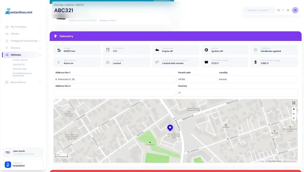 Fleet Management - Live Monitoring