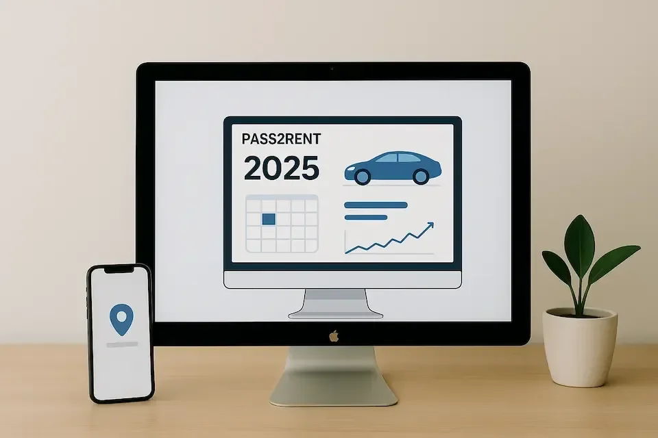 Features Overview - Professional car rental management interface showcasing key features