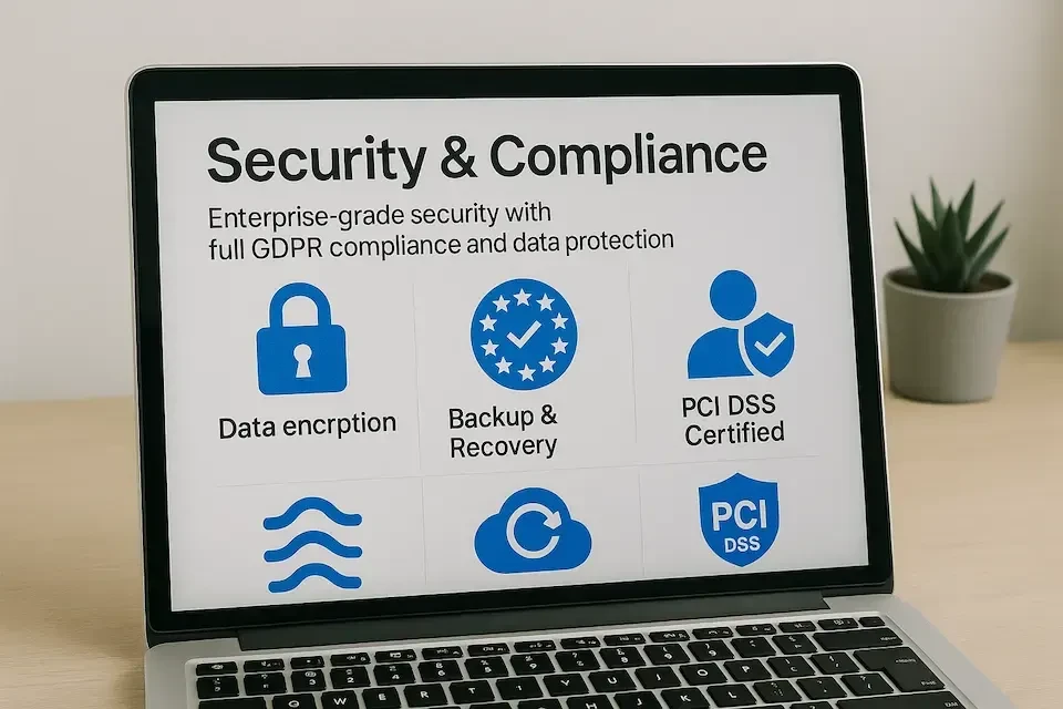 Security & Compliance - Enterprise-grade security with full GDPR compliance and data protection