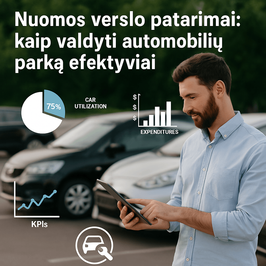 Cover image for Nuomos verslo patarimai: kaip valdyti automobilių parką efektyviai